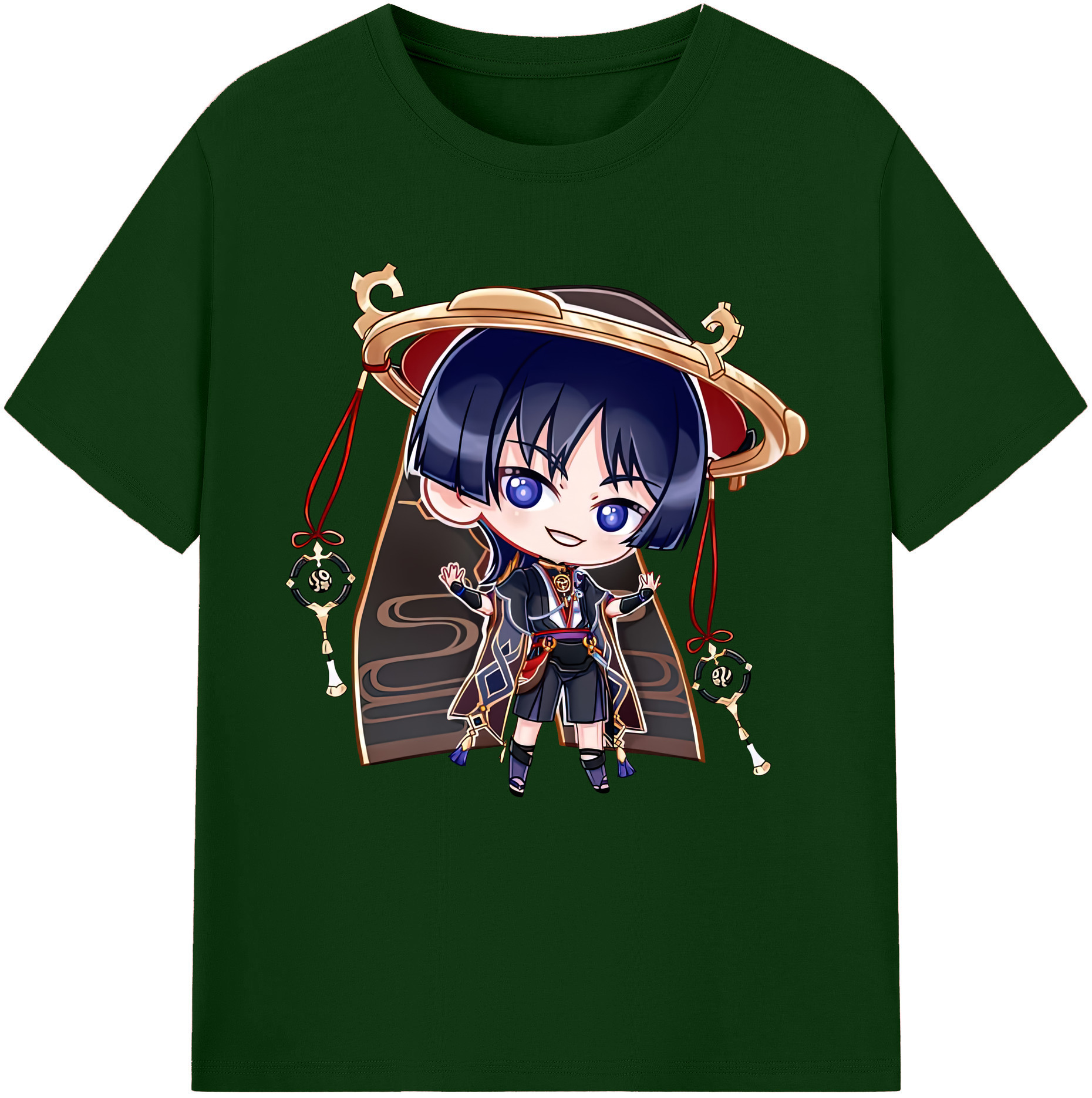 げんし神 さんペい genshin Sanpei 綿100％半袖Tシャツ（フロントプリント）